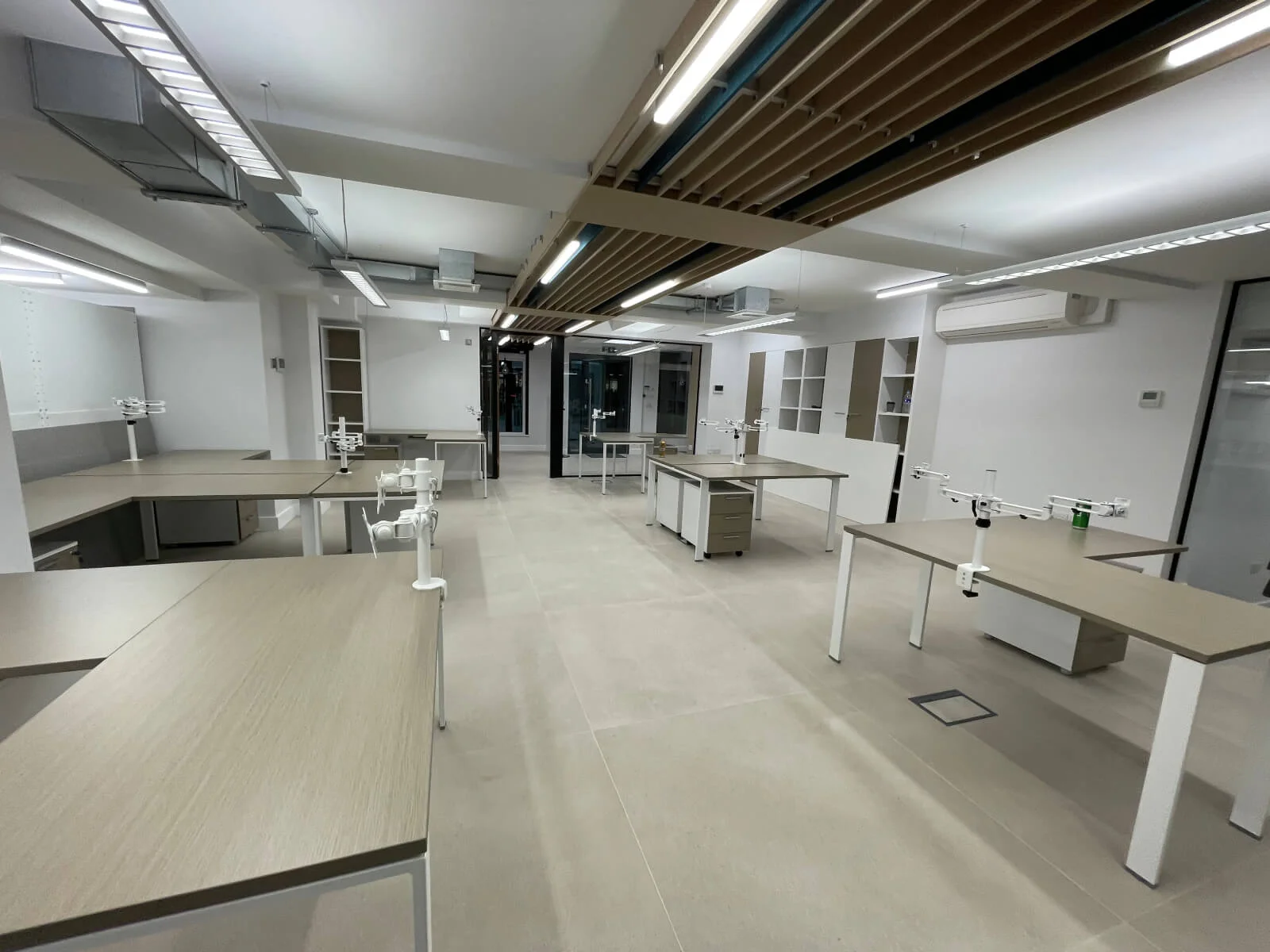 Deekay Group office space with deisgner furniture, walls and glass partitions 2