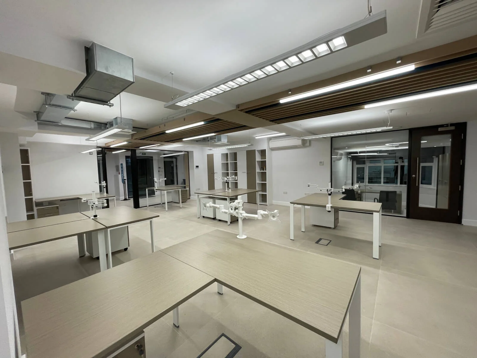 Deekay Group office space with deisgner furniture, walls and glass partitions 3