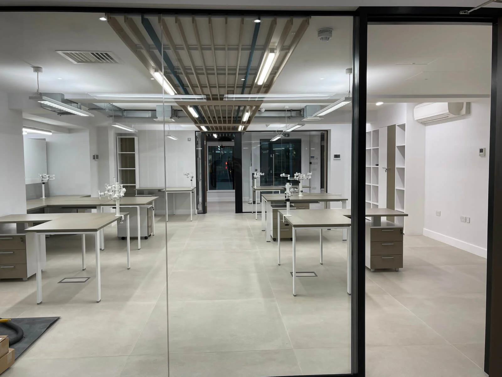Deekay Group office space with deisgner furniture, walls and glass partitions 7
