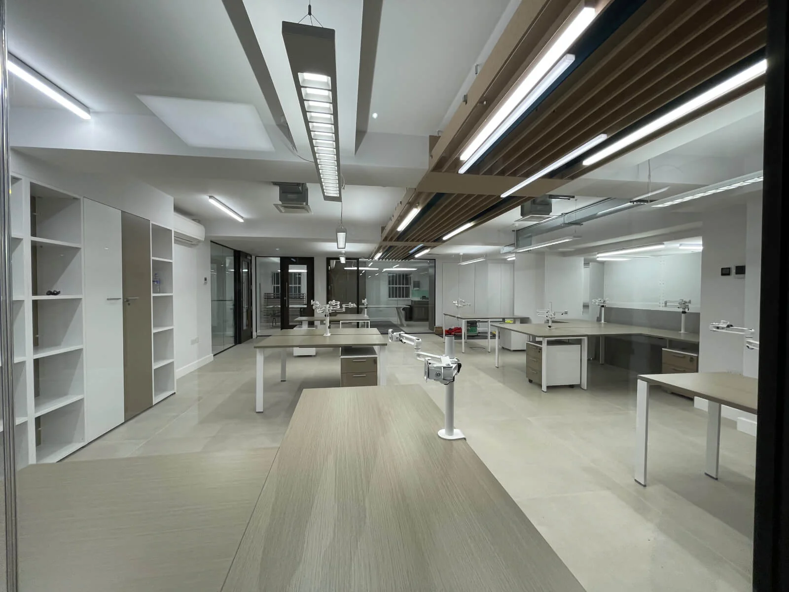 Deekay Group office space with deisgner furniture, walls and glass partitions 8