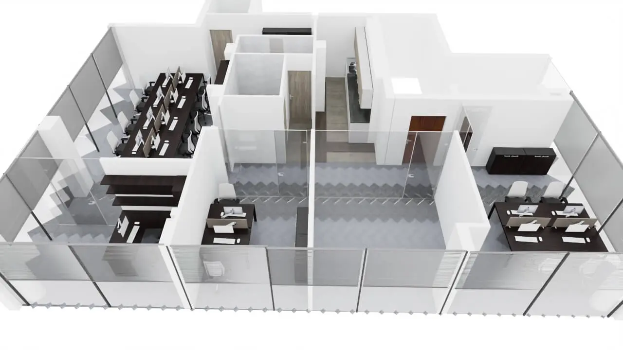 Hemsley Miller office space View, Concept and design