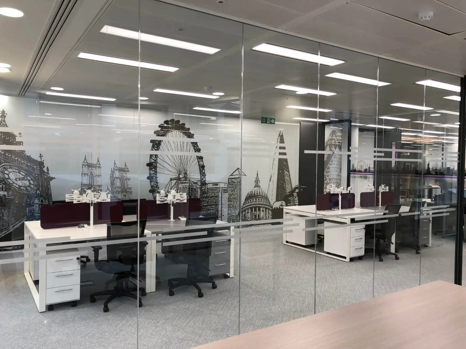 Ngage Recruitment office space with designer executive, meeting, reception, operational and breakout furniture, glass partitions and deisgner flooring 22