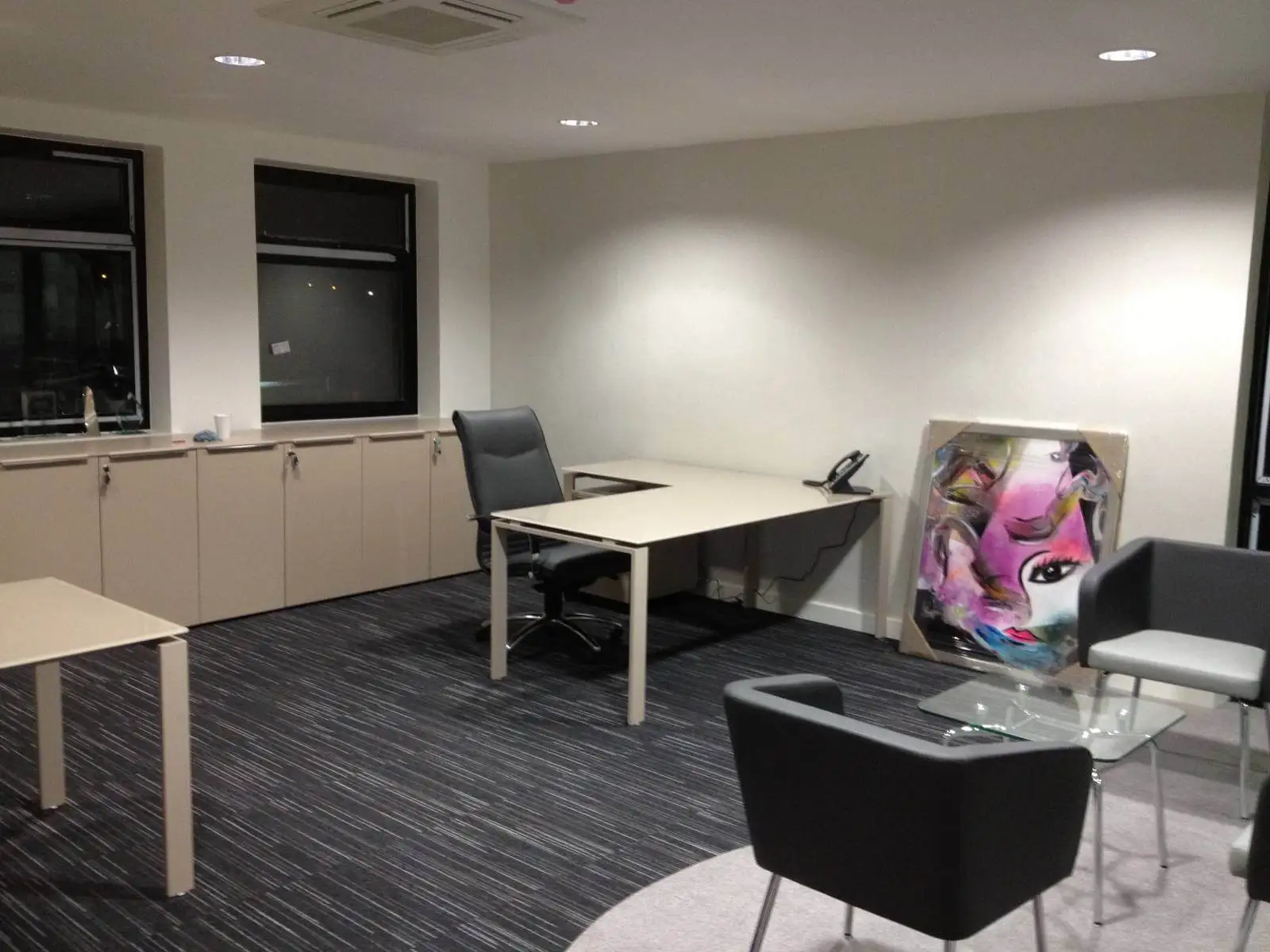 Paradox Fashion Designer Shoes with designer furniture, glass partitions, carpet tile flooring, plasterbaord Ceiling 43