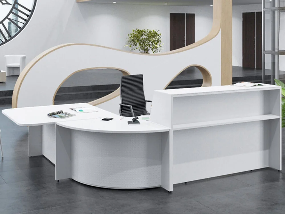 Bienvenue Reception Desks With Optional Corner Unit And DDA Approved Wheelchair Access 3