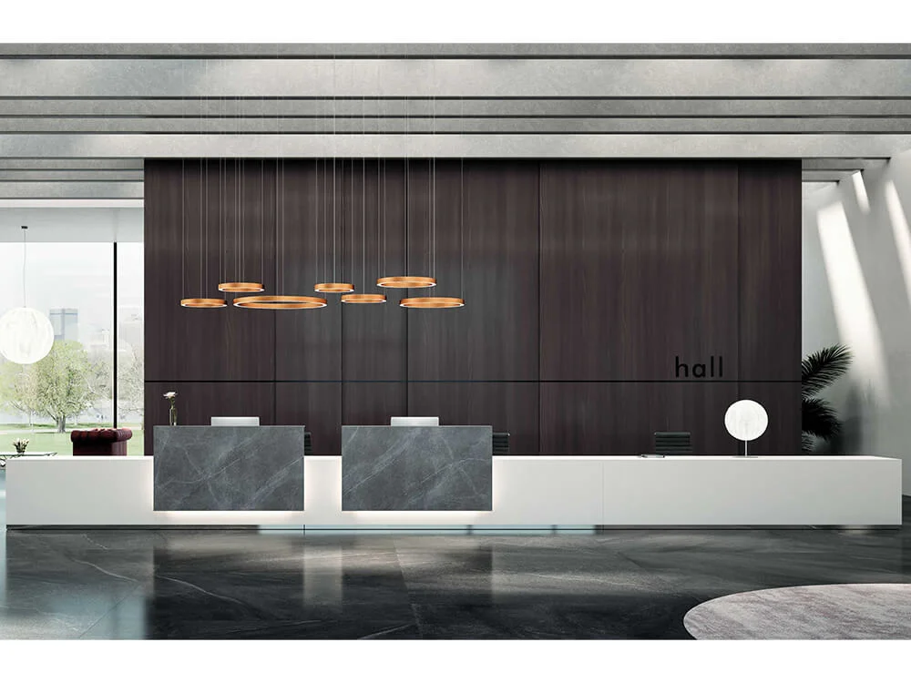 Luxor – Elegant Reception Desk with overhang