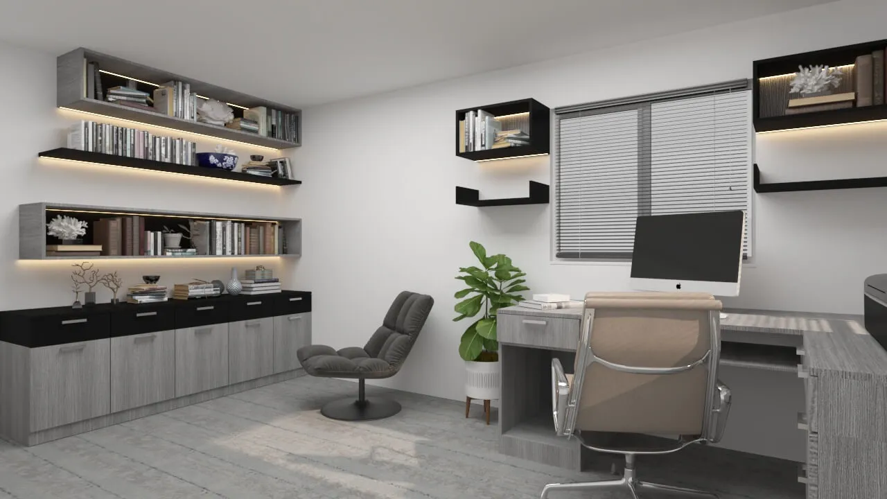 Home office design & 3D visuals 1