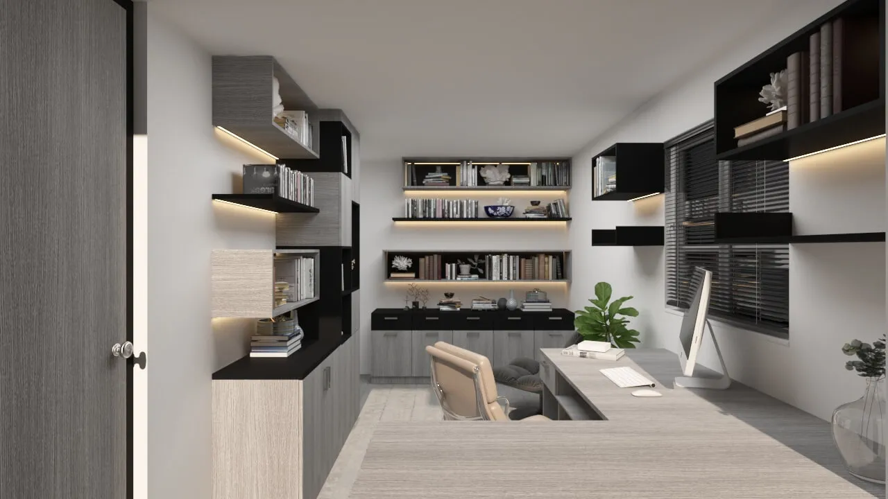 Home office design & 3D visuals 3