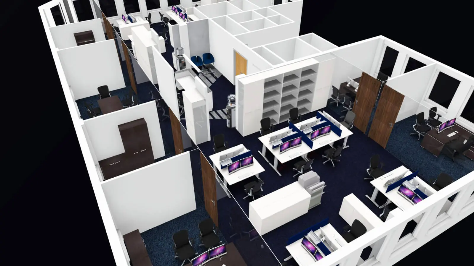 Mid Size office design & 3D visuals 14