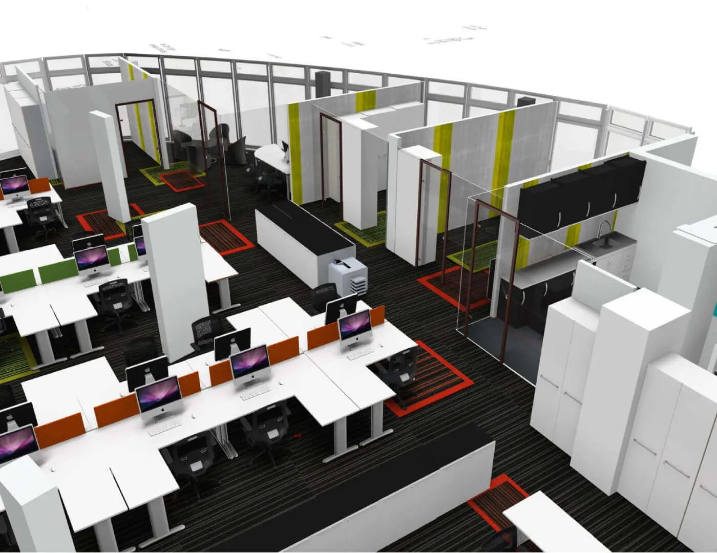 Mid Size office design & 3D visuals 15