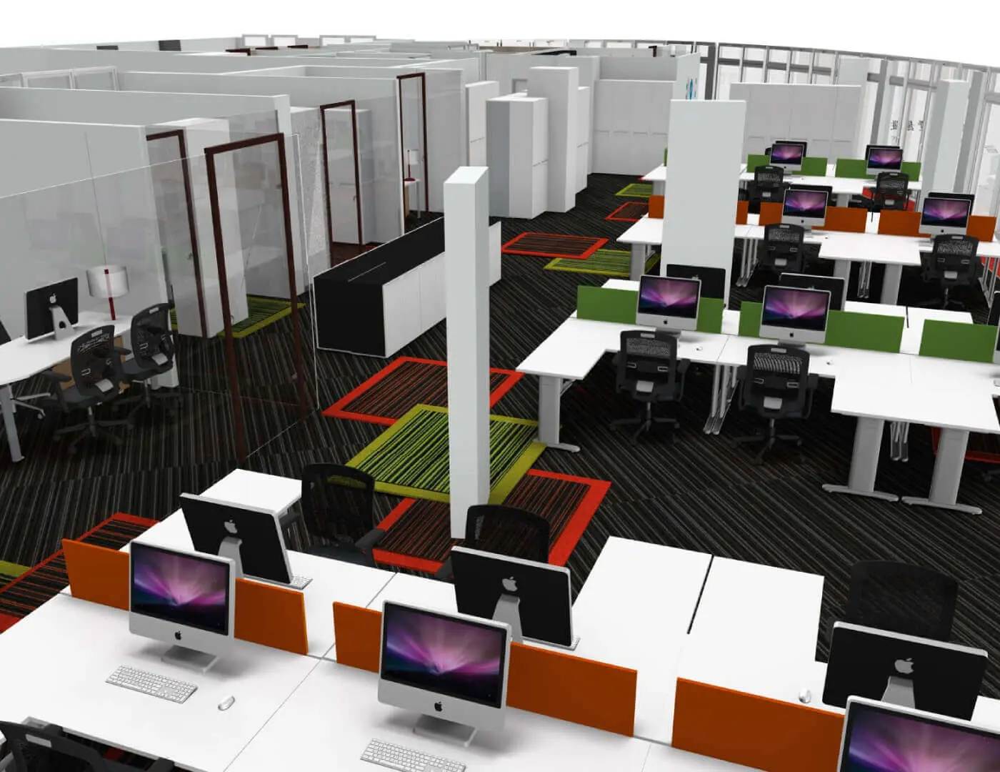 Mid Size office design & 3D visuals 18
