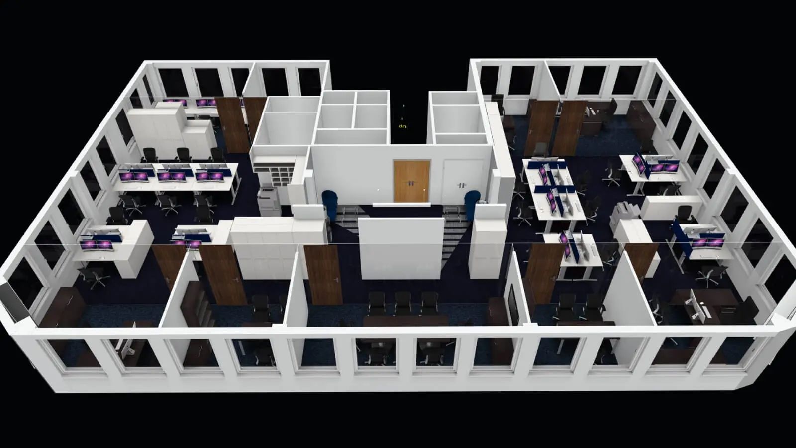 Mid Size office design & 3D visuals 19