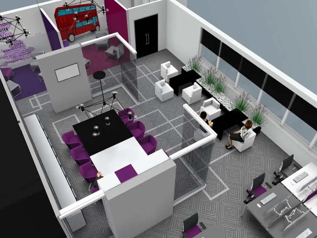 Mid Size office design & 3D visuals 4