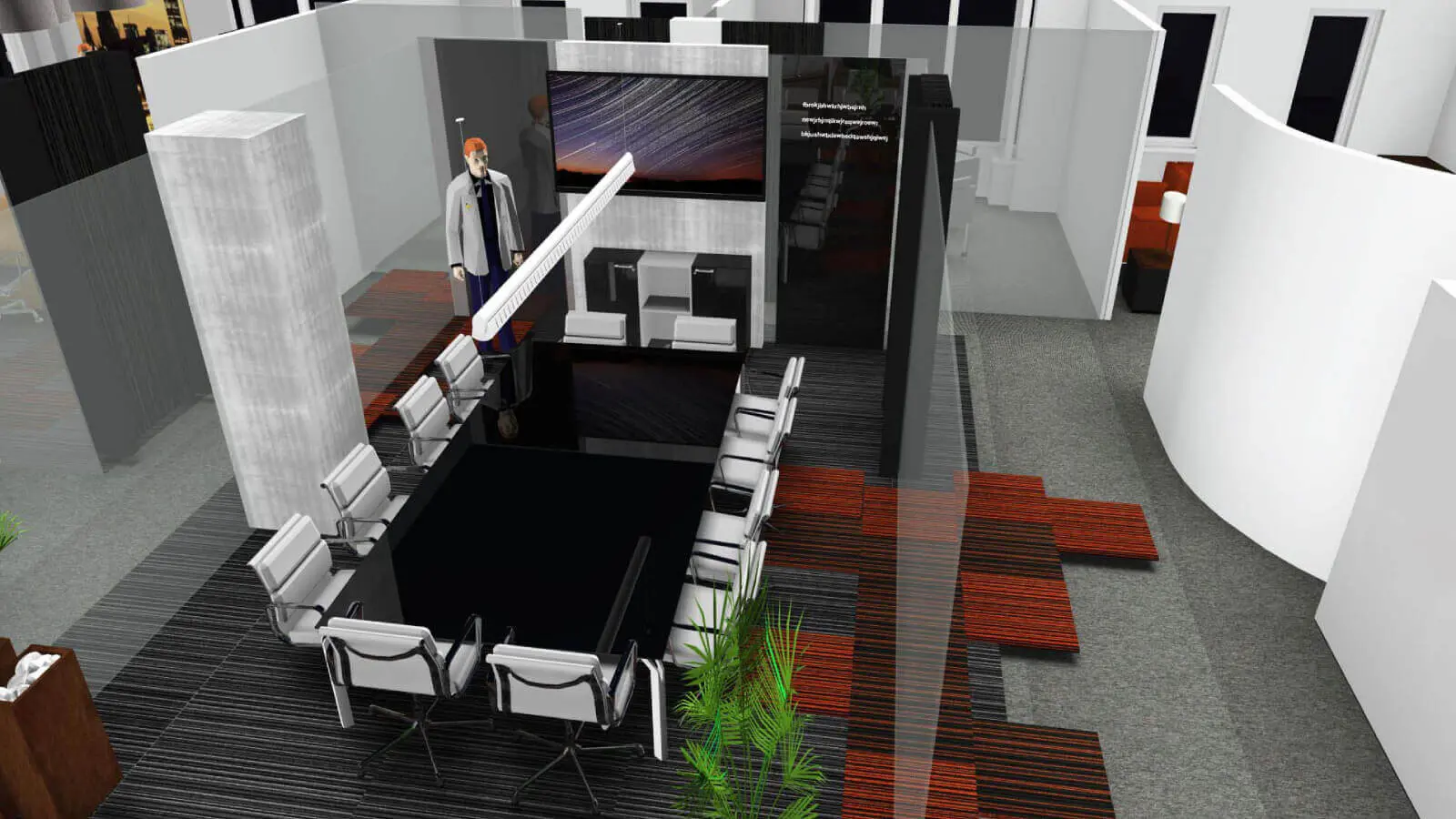 Mid Size office design & 3D visuals 6