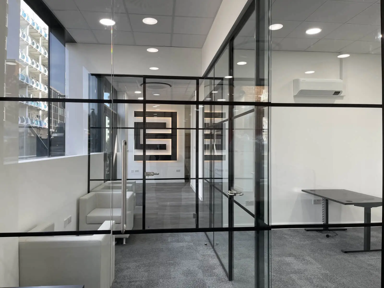 Office space design with Crittall Style Glass Partitions Screen 12 Office space design with Crittall Style Glass Partitions Screen 12