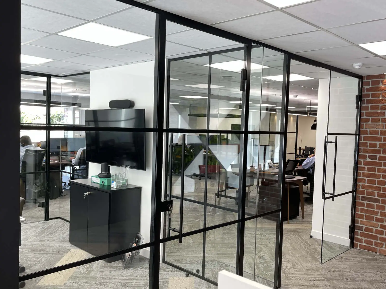 Office space design with Crittall Style Glass Partitions Screen 13 Office space design with Crittall Style Glass Partitions Screen 13