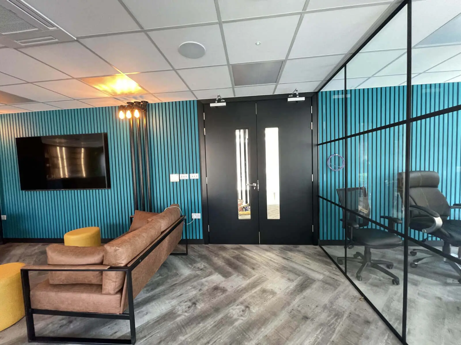 Office space design with Crittall Style Glass Partitions Screen 17 Office space design with Crittall Style Glass Partitions Screen 17