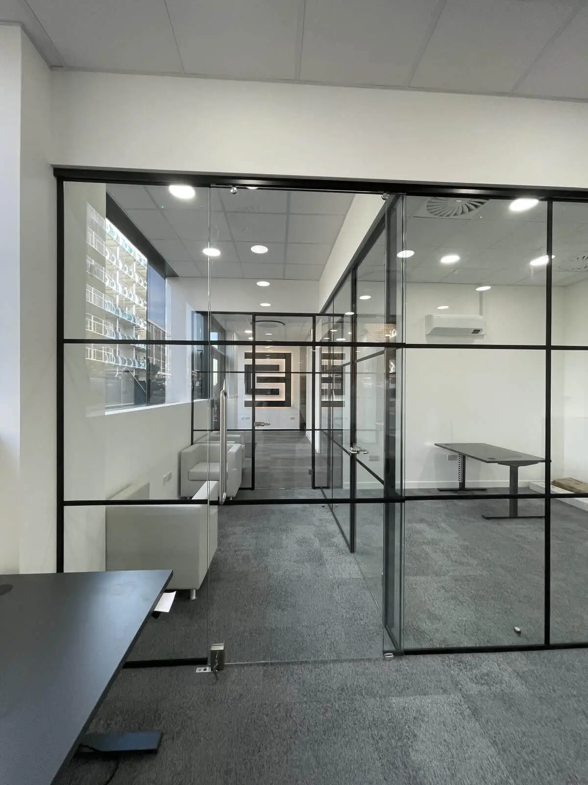 Office space design with Crittall Style Glass Partitions Screen 6 Office space design with Crittall Style Glass Partitions Screen 6