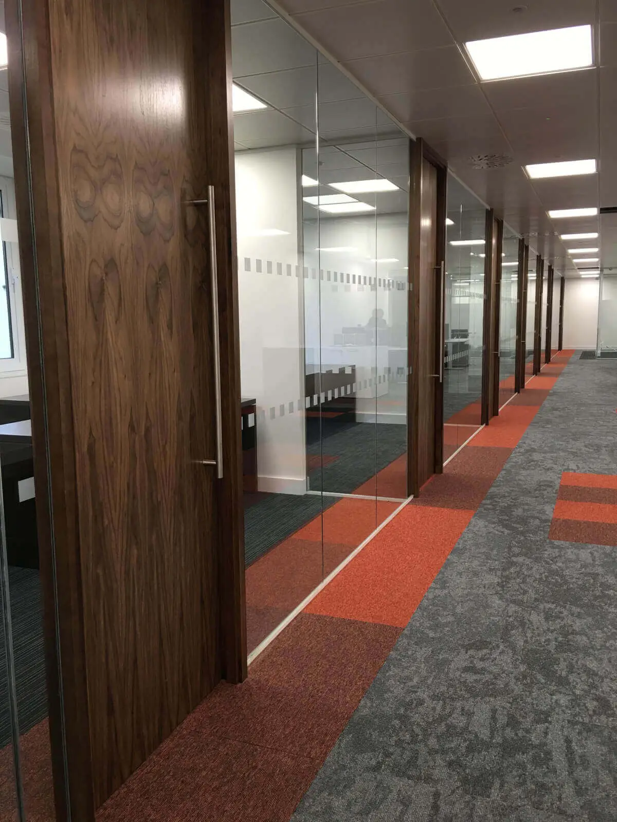 Office space design with Solid Doors Glass Partitions 12 Office space design with Solid Doors Glass Partitions 12