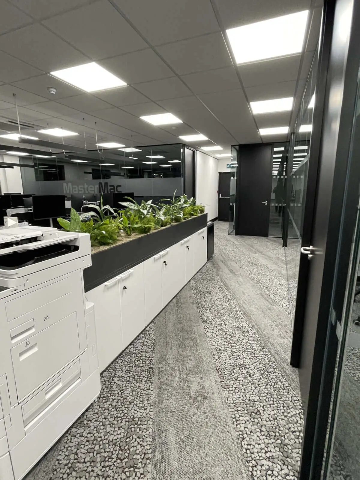 Office space with suspended grid ceiling 5 Office space with suspended grid ceiling 5