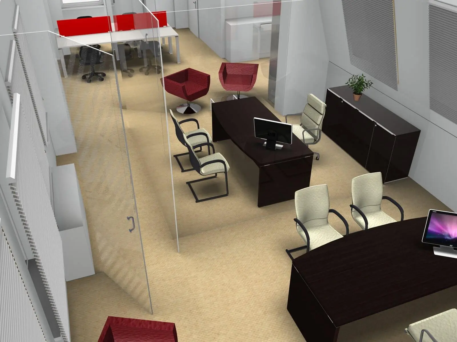Small office design & 3D visuals 10