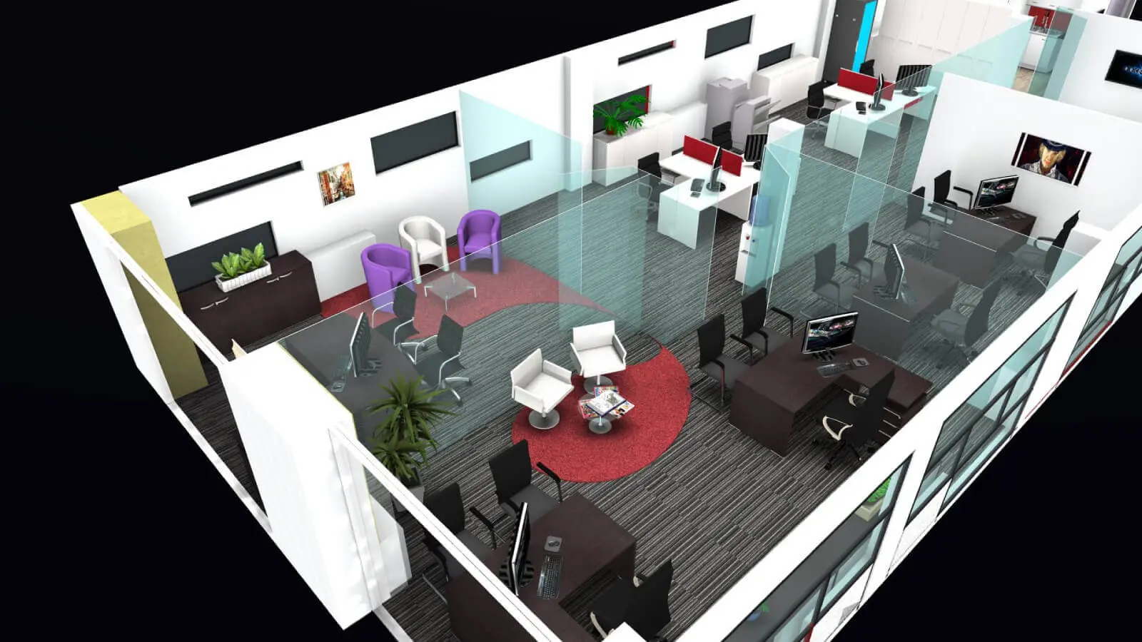 Small office design & 3D visuals 20