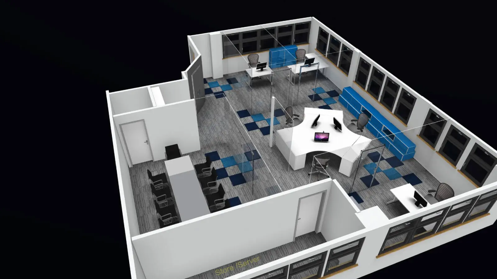 Small office design & 3D visuals 37