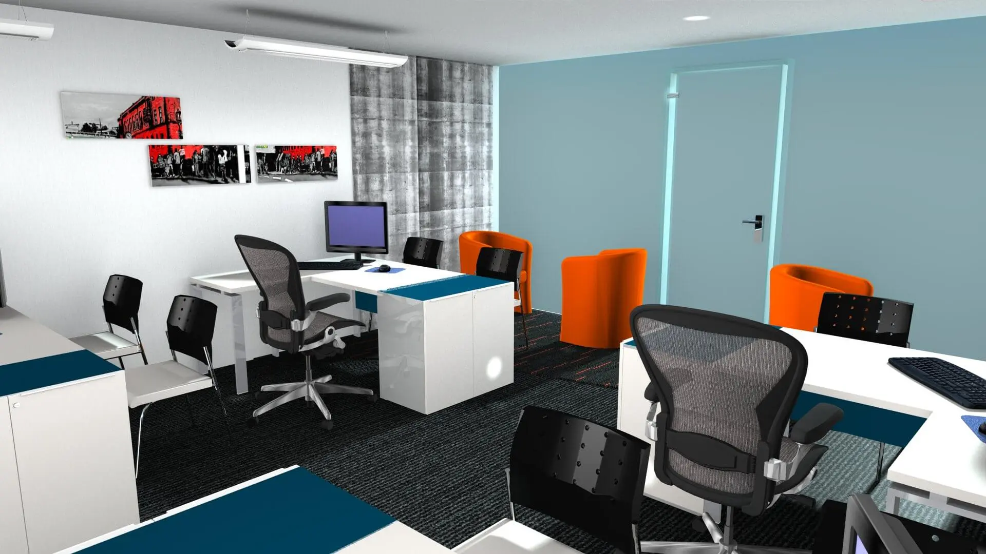 Small office design & 3D visuals 9