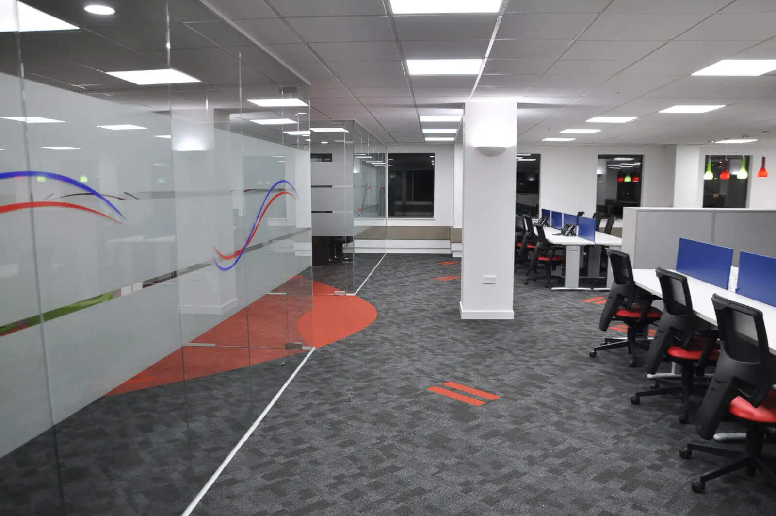 Office space with Carpet Tile Flooring 4