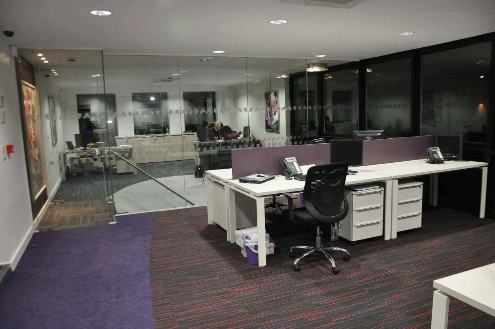 Office space with Carpet Tile Flooring 6