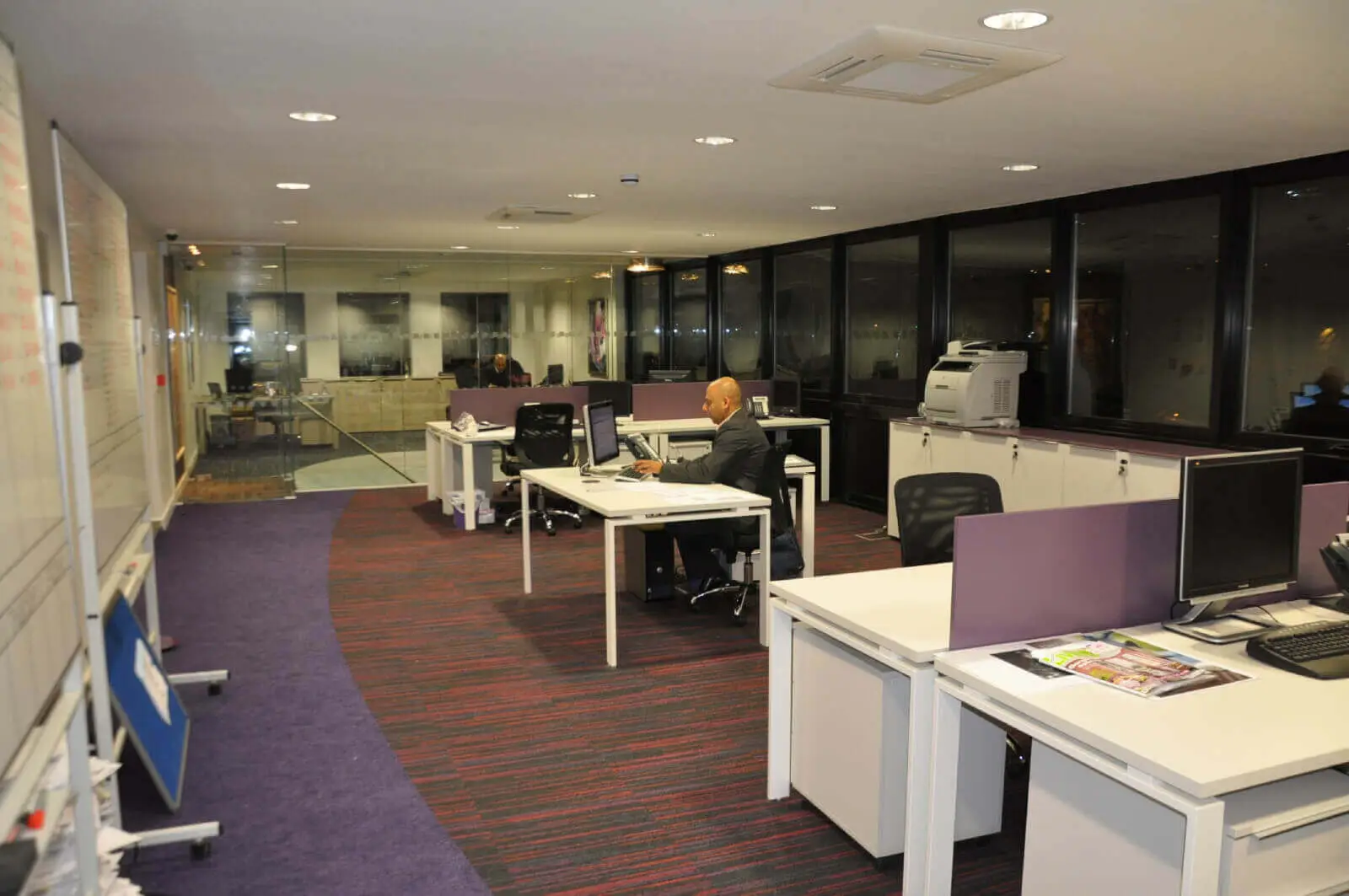 Office space with Carpet Tile Flooring 7