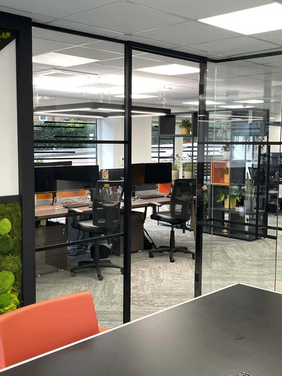 Office space design with Crittall Style Glass Partitions Screen 10