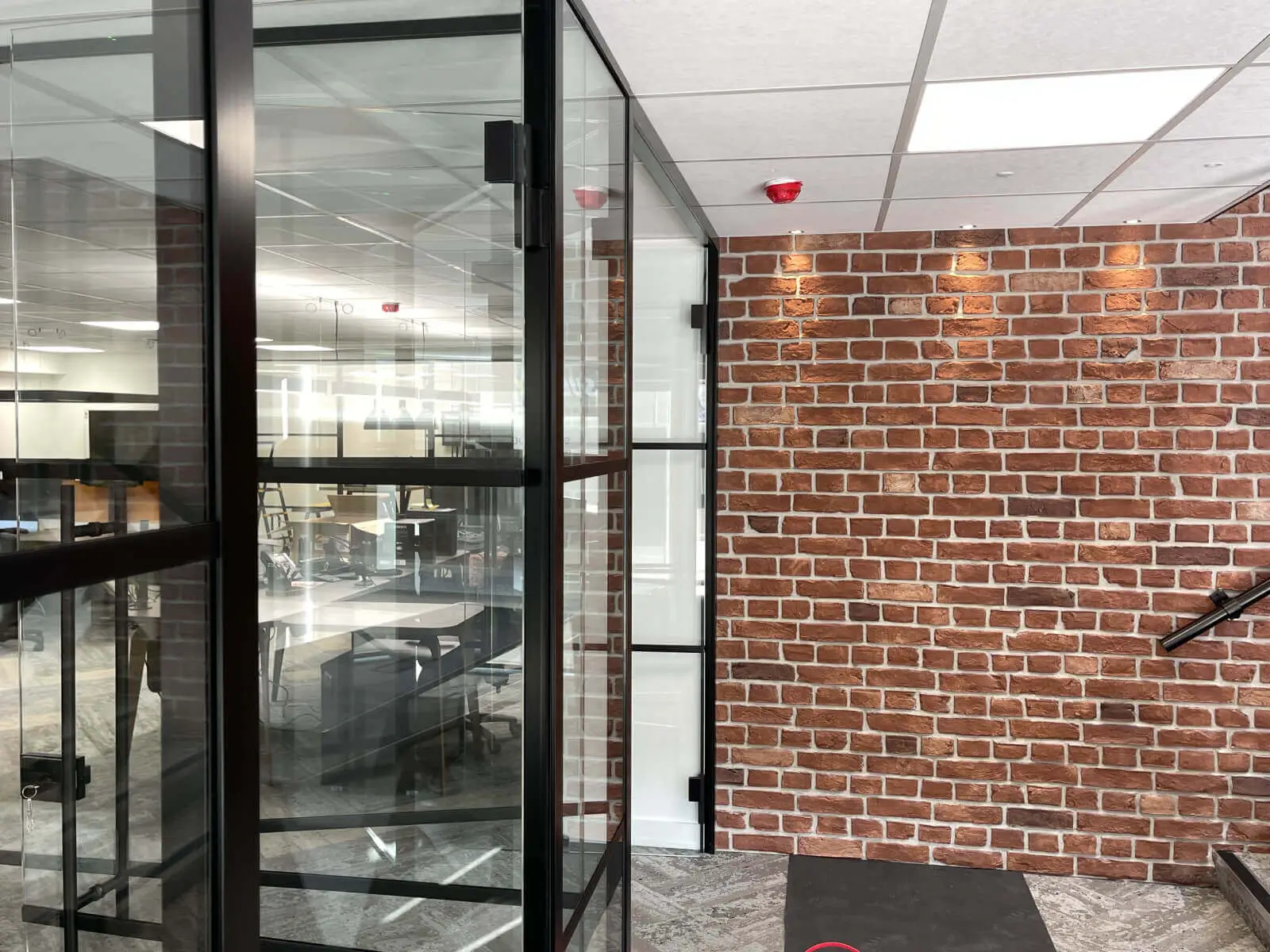 Office space design with Crittall Style Glass Partitions Screen 18