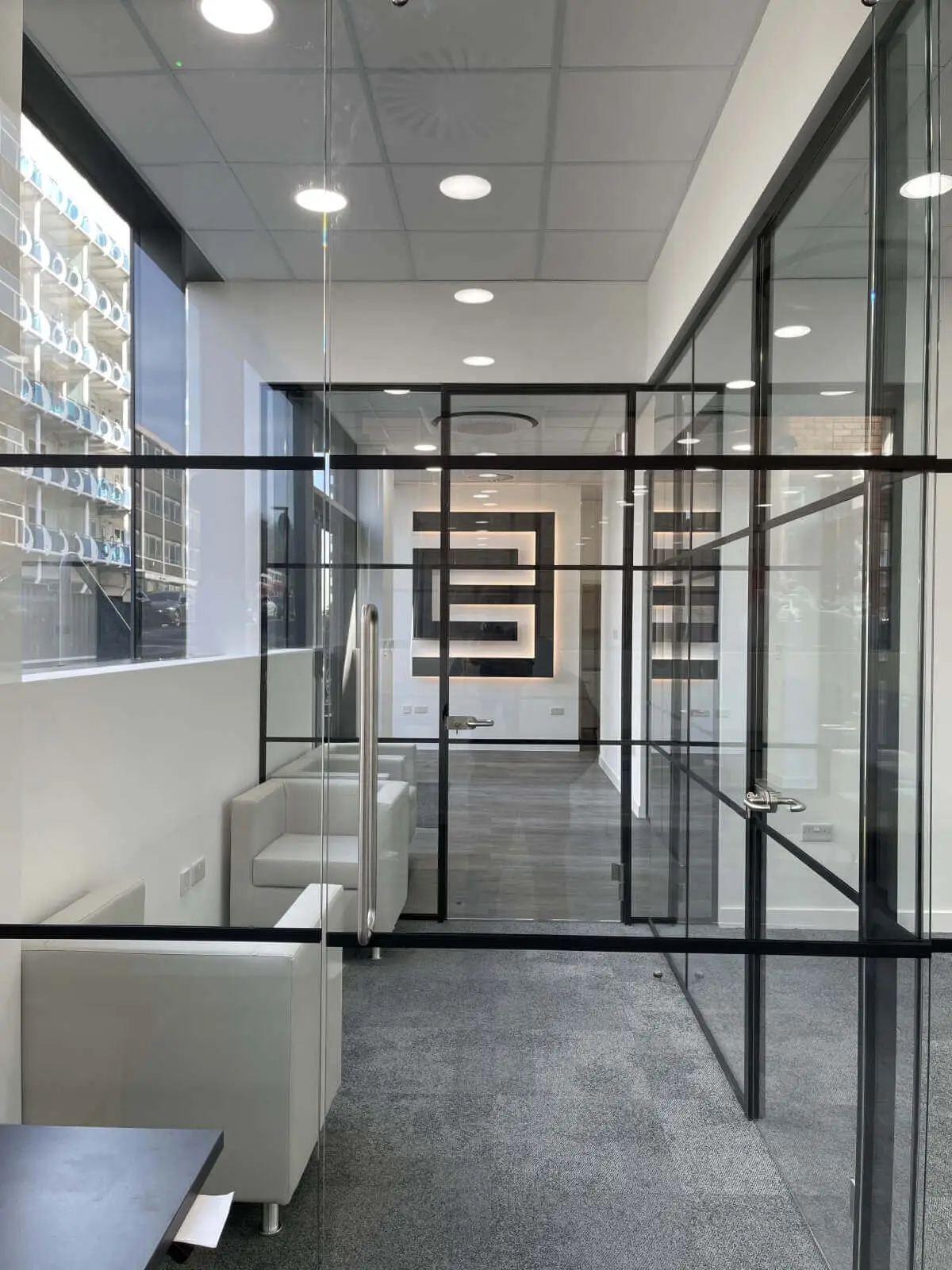 Office space design with Crittall Style Glass Partitions Screen 7